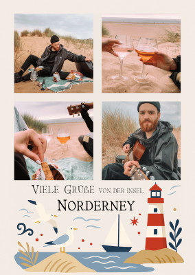 Viele Grüße von der Insel Norderney