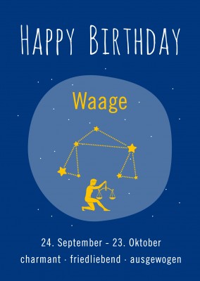 Happy Birthday Waage