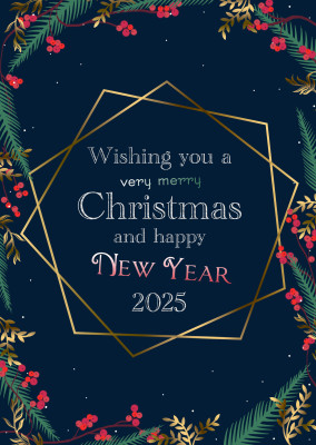 Wishing you a very Merry Christmas and a very happy New Year 2025