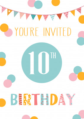 You're invited 10th birthday