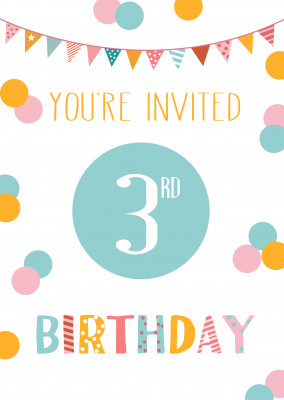 You're invited 3rd birthday
