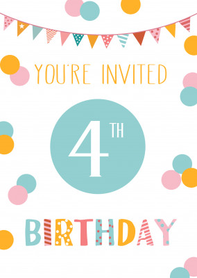 You're invited 4th birthday