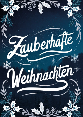 Postkarte Zauberhafte Weihnachten