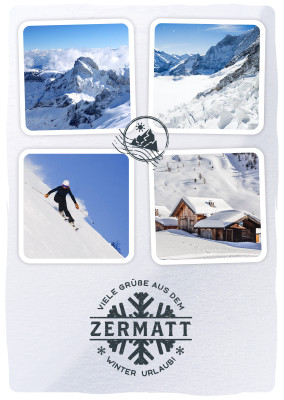 Zermatt Viele Grüße aus dem Winterurlaub