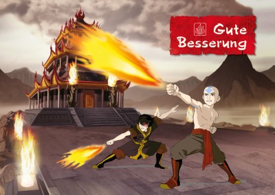 AVATAR: The Last Airbender Postkarte Gute Besserung