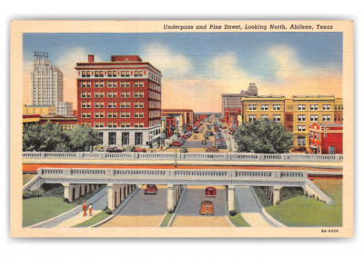 Abilene, Texas, Underpass and Pine Street looking North