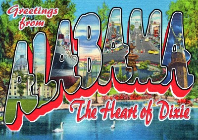 Alabama Retro Style Postkarte