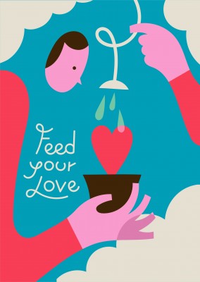 Stefano Marra design do cartão de Alimentar o seu amor