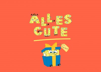 Spongebob - Alles Gute!, spongebob buchstaben