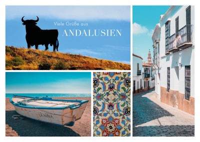 Fotocollage Andalusien