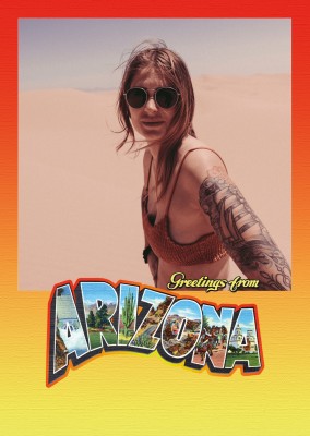 Arizona vintage tarjeta de felicitación