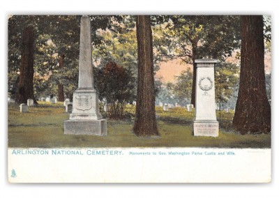 Arlington, Virignia, National Cemetery, Monument of Geo. Washington Parke Custie and Wife