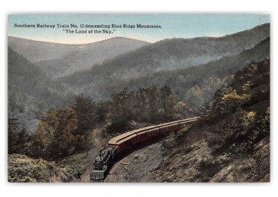 Asheville North Carolina Blue Ridge Mountains Southern Railway Train