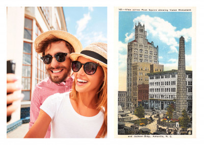 Asheville, North Carolina, Vance Monument and Jackson Building