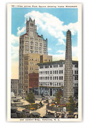 Asheville, North Carolina, Vance Monument and Jackson Building