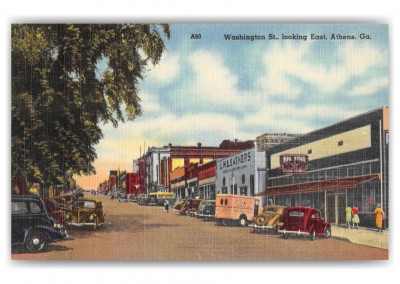 Athens Georgia Washington Street Looking East 1