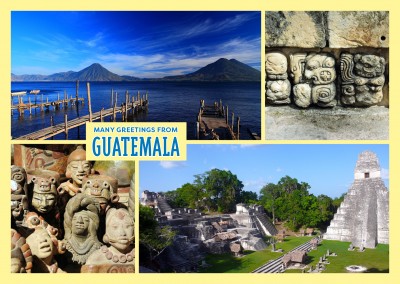 collage di foto di auguri Guatemala