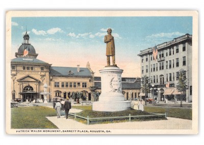 Augusta Georgia Barrett Plaza Patrick Walsh Monument