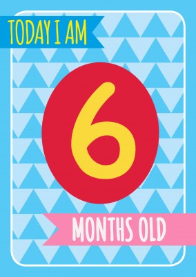 Today I am 5 months old-Lettering