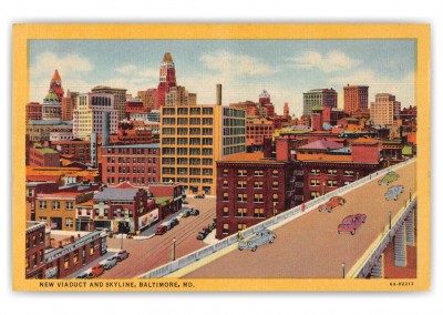 Baltimore Maryland New Viaduct and Skyline(1)