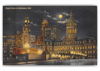 Baltimore, Maryland, Night View