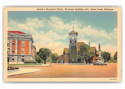 Battle Creek, Michigan, Soldier's Monument and Municipal building