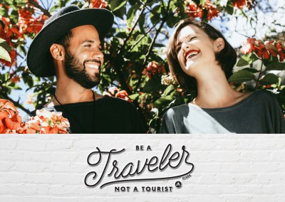 HI verenigde staten een reiziger, niet een touristquote