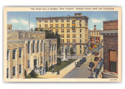 Beckley, West Virginia, Raleigh County Bank and Courthouse