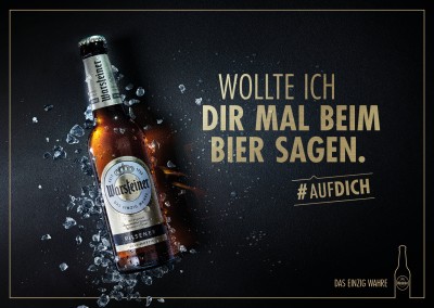 Wollte ich dir mal beim Bier sagen.