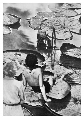 Belrost black n white collage women on lily