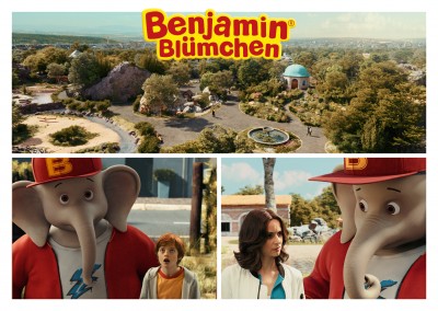 Fotocollage Filmstills Benjamin Blümchen