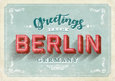 Vintage Postkarte Berlin