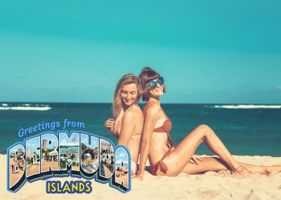 vintage cartolina saluti da Isole Bermuda