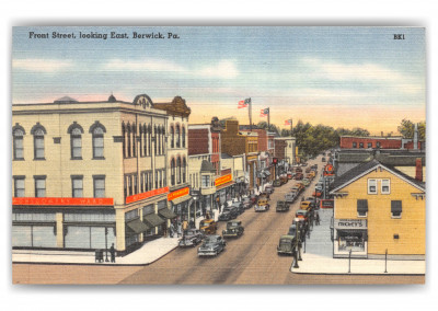 Berwick, Pennsylvania, Front Street looking east