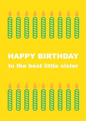 Birthday card present stack template