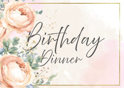Birthday Dinner Invite