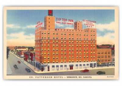 Bismarck North Dakota Patterson Hotel Birds Eye View