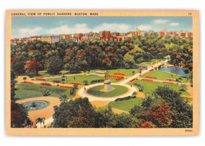 Boston, Massachusetts, Public Gardens general view