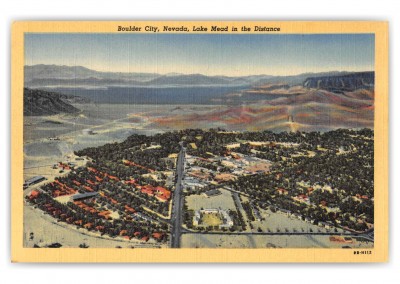 Boulder City Nevada Lake Mead Birds Eye View