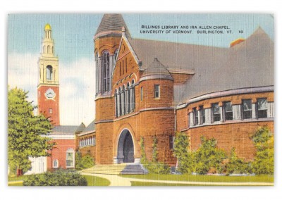 Burlington, Vermont, Billings Library and Ira Allen Chapel, University of Vermont