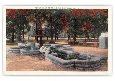 Carthage, Missouri, Fountain at Central Park