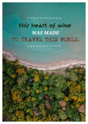 carte postale citer ce cœur de la mine a été faite pour ce monde, voyages