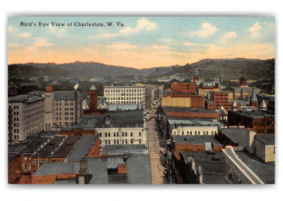 Charleston, West Virginia, birds eye view