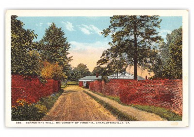 Charlottesville, Virginia, Serpentine Wall, Univeristy of Virginia