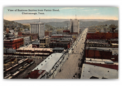 Chattanooga, Tennessee, Business Section from patten Hotel