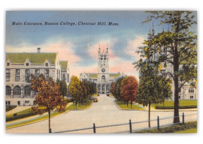 Chestnut Hill, Massachusetts, Main Entrance to Boston College