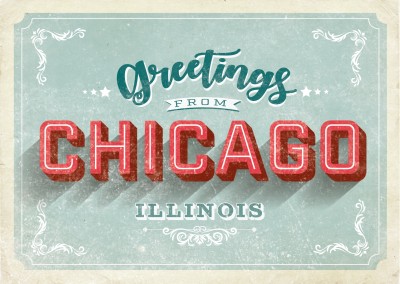 Vintage Postcard Chicago - Greetings from Chicago