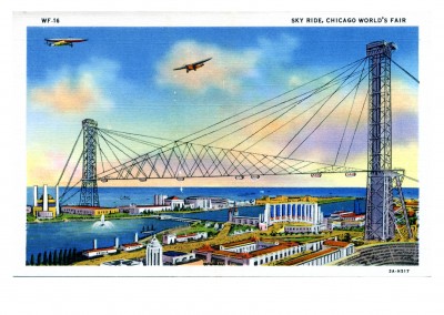 Curt Teich Postcard Archives Collection Sky Ride, Chicago's World Fair