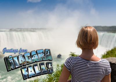 Salutations des chutes du Niagara
