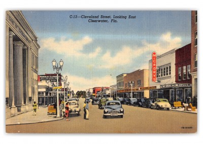 Clearwater, Florida, Cleveland Street looking east